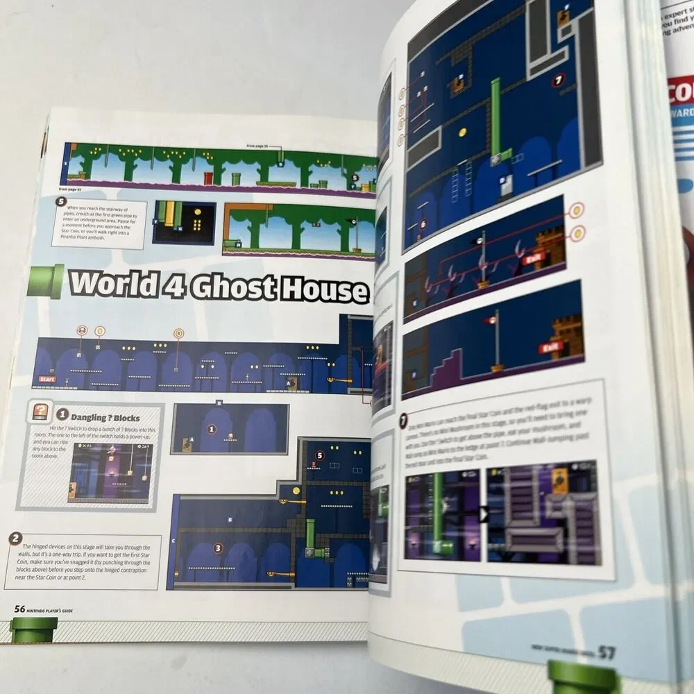 New Super Mario Bros Official Strategy Premiere Guide Book Nintendo Power DS